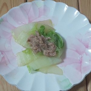 蒸し煮で美味しい♡白菜と蟹缶のコラボ